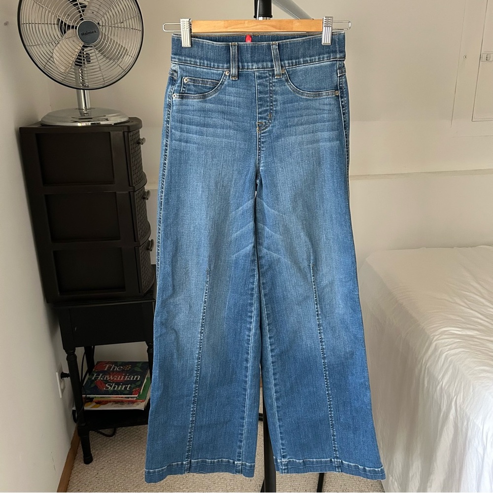 Spanx Seamed Front Wide Leg Jean XS